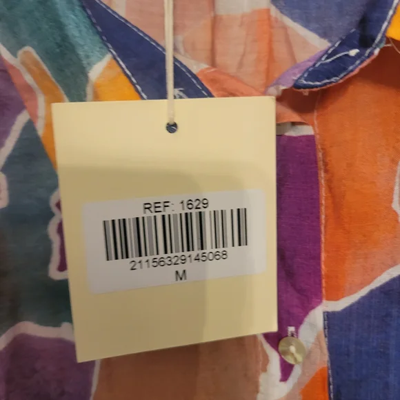 Easy Clothes Luxe Colorful Abstract Sheer Blouse - Picture 3 of 7